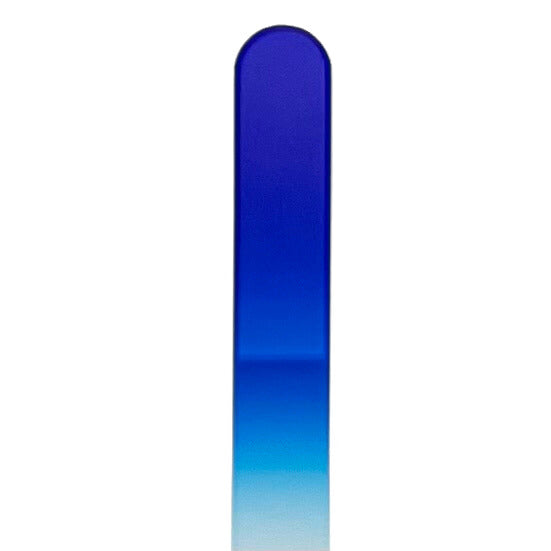 top of glass nail file in dark blue