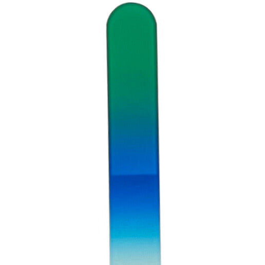 green and blue ombre glass nail file