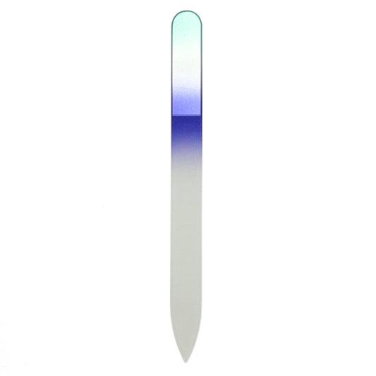 green and purple ombre glass nail file