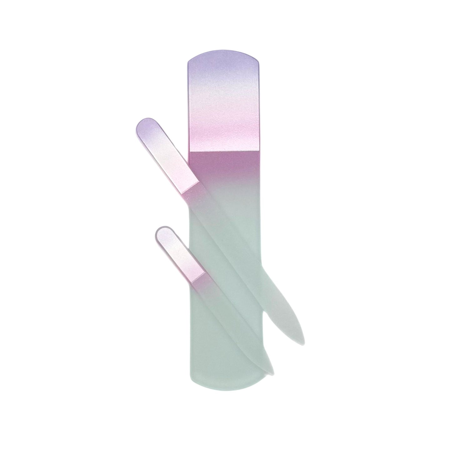 Light Purple and Pink Glass Nail File